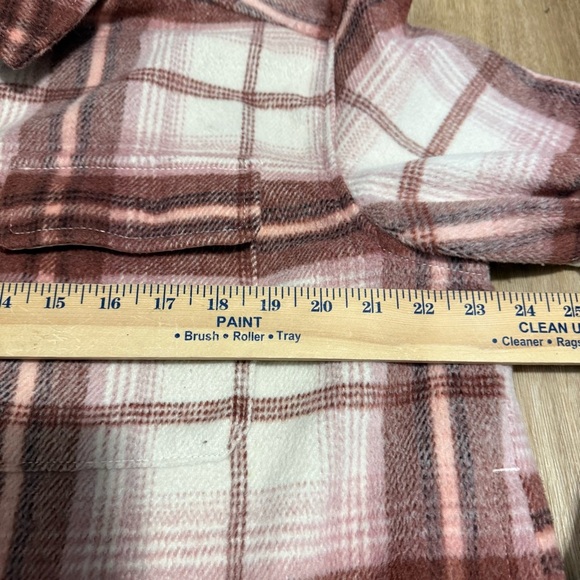 Old Navy Plaid Jacket Shaket - Pink and Brown - size Large - Picture 6 of 6